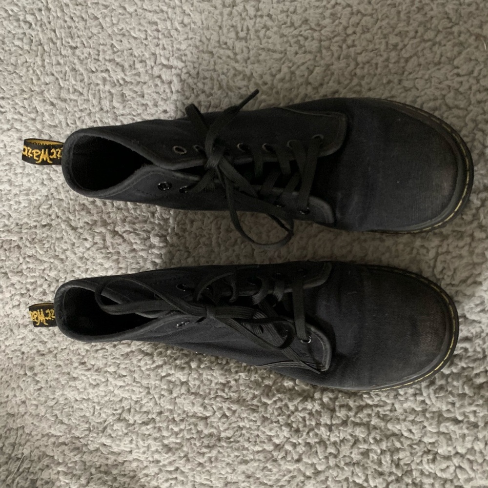Black Canvas Dr. Martens